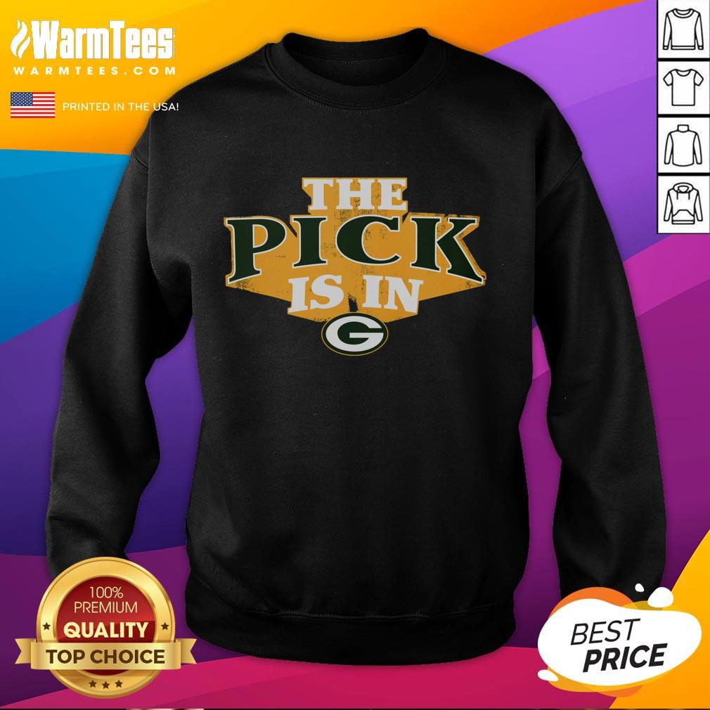 Hot Green Bay Packers Pick Is In Sweatshirt featuring bold team colors and logo, perfect for loyal fans and game day attire.