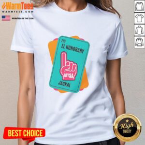 Nice El Honorary Jackal Ladies Tee featuring a stylish design perfect for casual wear and animal lovers.