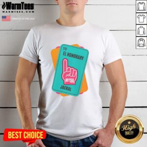 Nice El Honorary Jackal T-Shirt featuring a vibrant graphic design of a jackal, perfect for casual wear and animal lovers.