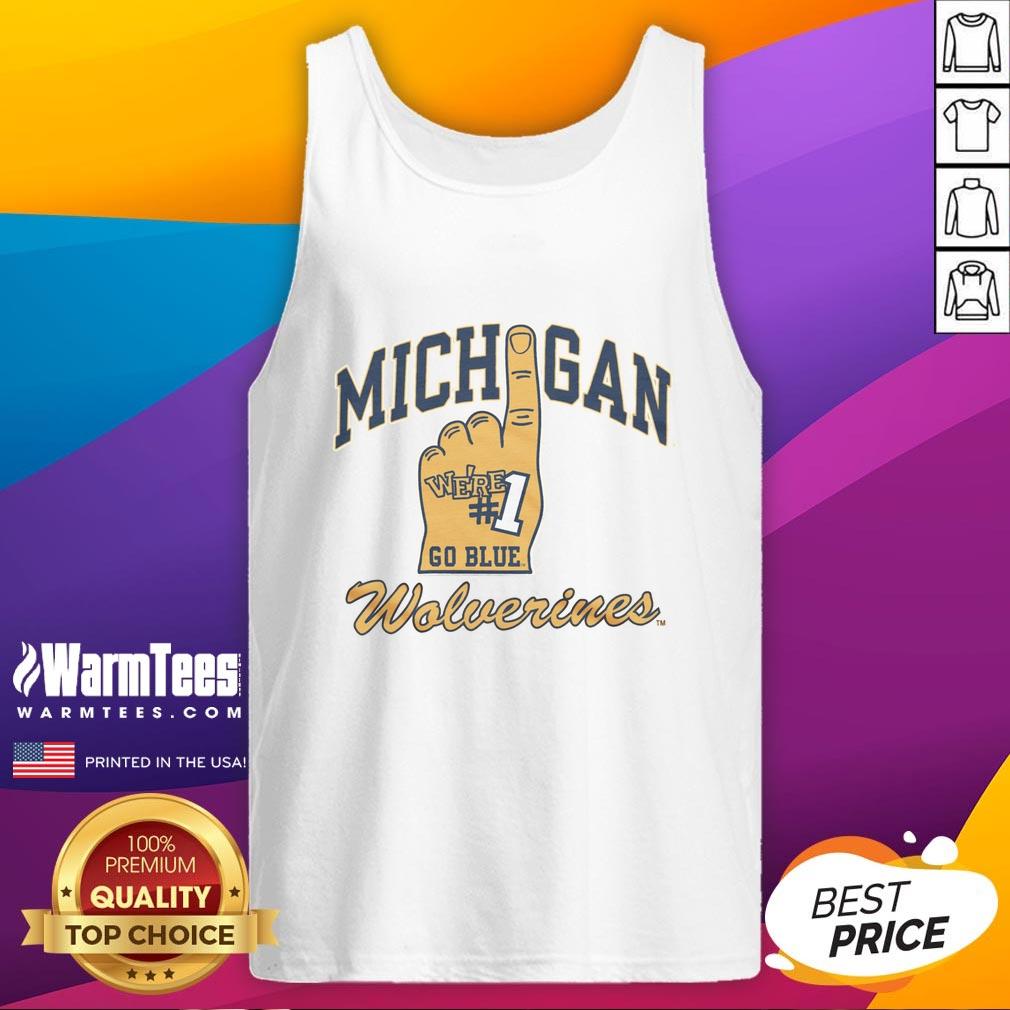 Nice Michigan Wolverines Number One tank top featuring bold team colors and logo, perfect for game day or casual wear.