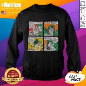 Official Doctor Doom Special Herbs Album Comic Sweatshirt featuring vibrant graphics and unique comic-inspired design.