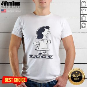 Official Lucy Van Pelt Peanuts 1960 T-Shirt featuring classic cartoon design and vintage style for fans of Charlie Brown.