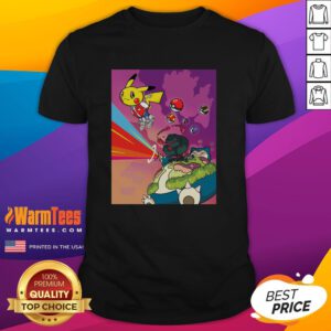 Official Pikachu Kanye Graduation Mashup Parody T-Shirt featuring Pikachu in a graduation cap and Kanye West's signature style.