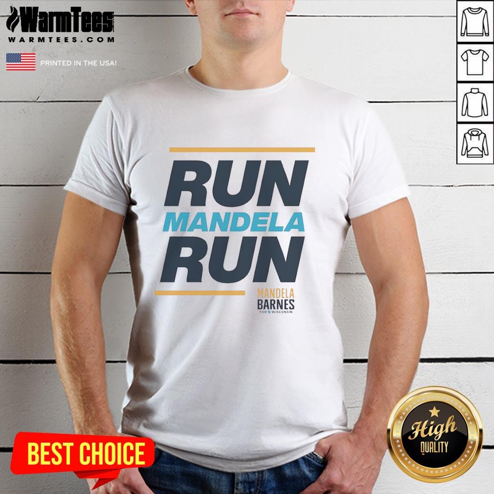 Official Run Mandela Run T-Shirt featuring vibrant design and breathable fabric for runners supporting Nelson Mandela's legacy.