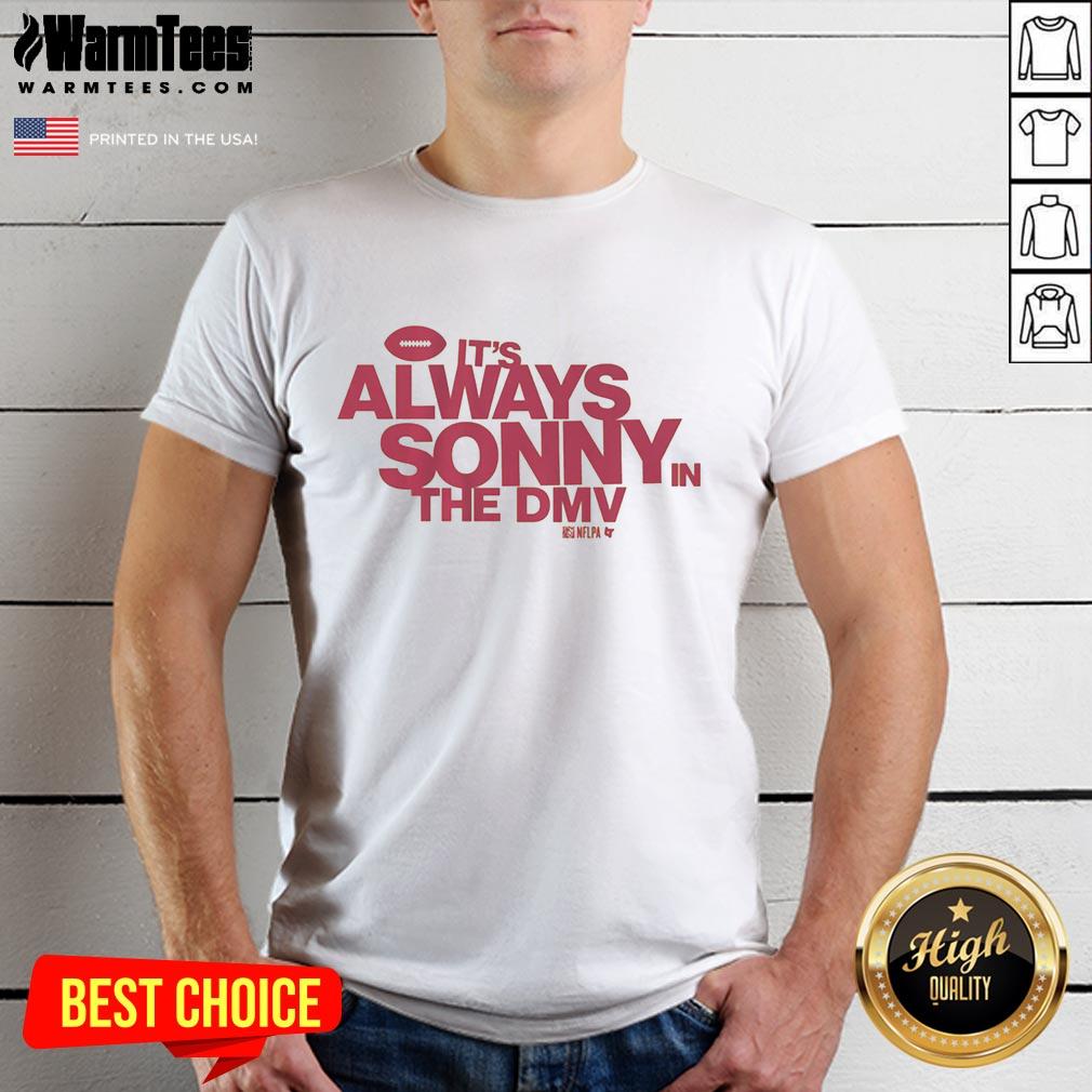 Alt Text: Official Sonny Styles It's Always Sonny In The DMV T-Shirt featuring vibrant graphics and a stylish design.