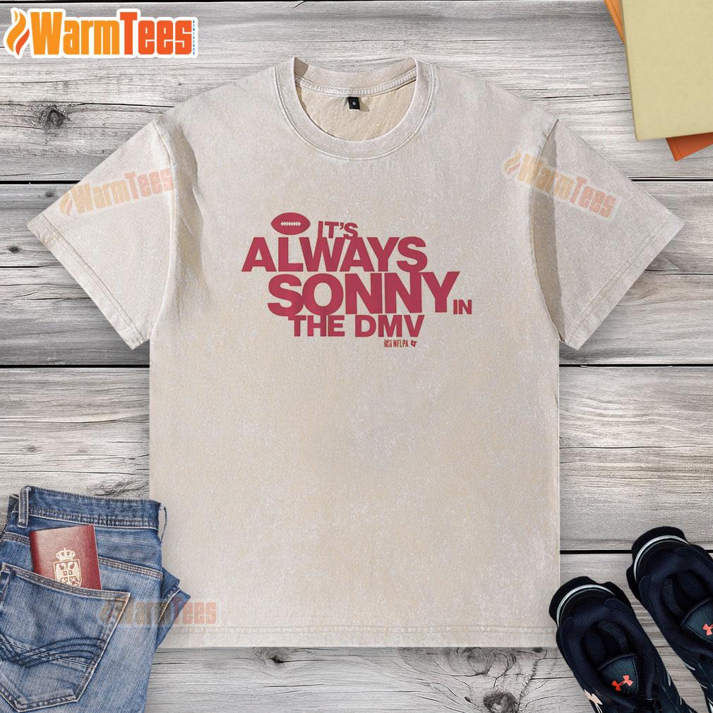 Official Sonny Styles 'It's Always Sonny in the DMV' washed t-shirt featuring a stylish design and vibrant colors.