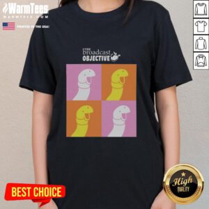 Official The Broadcast Objective Ladies Tee featuring a stylish design, perfect for casual wear and fans of the brand.