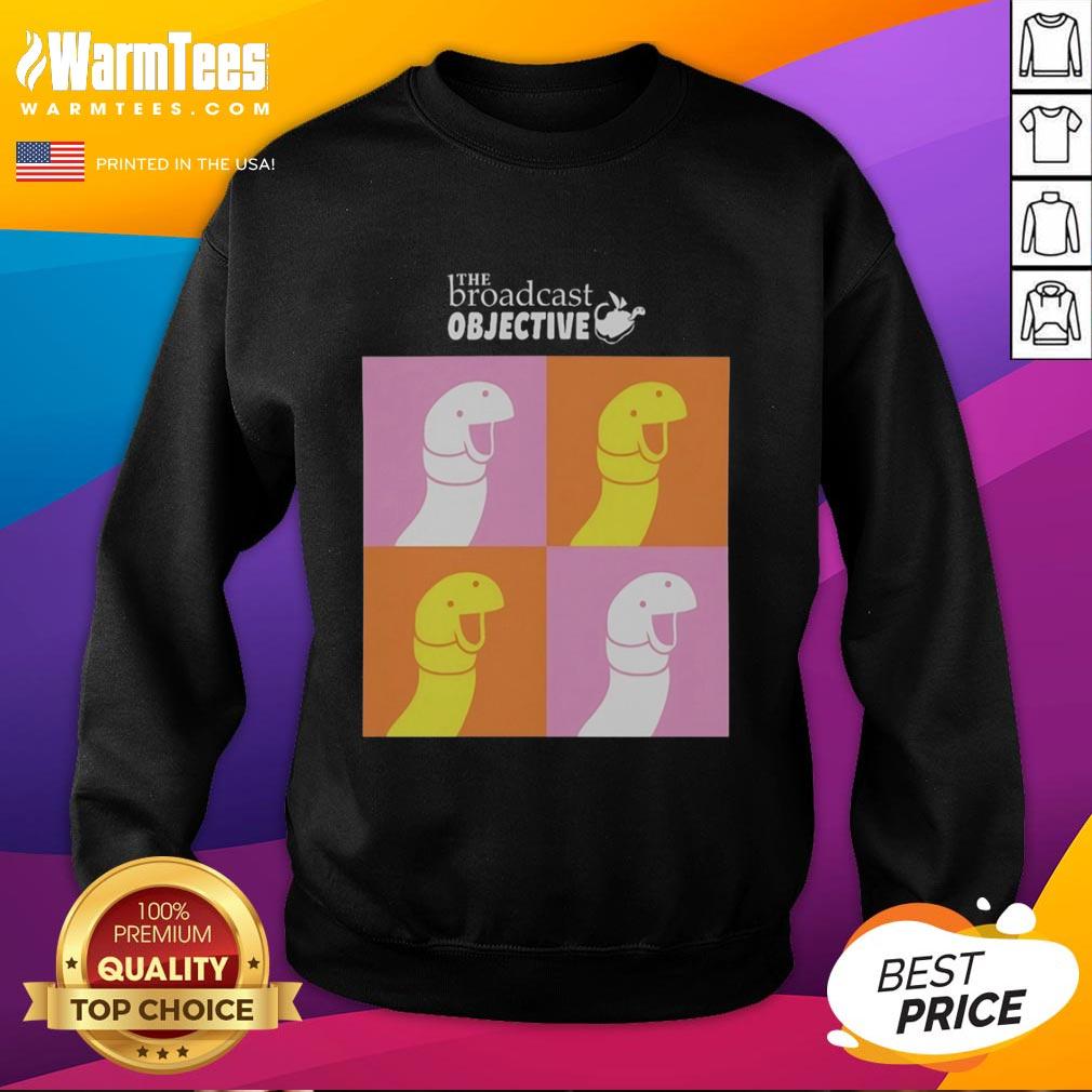 Official The Broadcast Objective Sweatshirt in stylish design, perfect for casual wear and broadcasting enthusiasts.