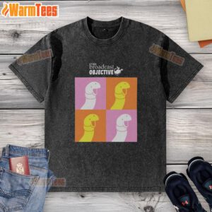 Official The Broadcast Objective Washed T-Shirt in a stylish design, perfect for casual wear and brand enthusiasts.