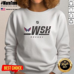 Official Washington Capitals Hockey 2026 NHL Logo Sweatshirt featuring team colors and emblem design.