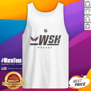 Official Washington Capitals Hockey 2026 NHL Logo Tank Top featuring vibrant team colors and logo design.