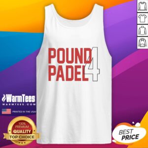 Original Islam Makhachev Pound Padel 4 tank top design featuring bold graphics and sporty style for MMA fans.