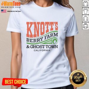 Original Knotts Berry Farm and Ghost Town California ladies tee featuring a stylish design and vibrant colors.