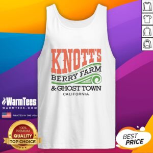 Original Knott's Berry Farm and Ghost Town California tank top featuring iconic designs and vibrant colors, perfect for fans.