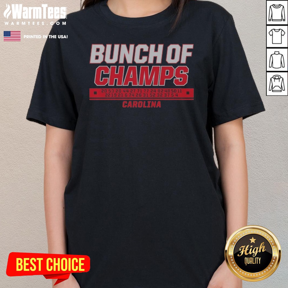Awesome Bunch Of Champs Carolina Ladies Shirt Awesome Bunch Of Champs Carolina Ladies Shirt