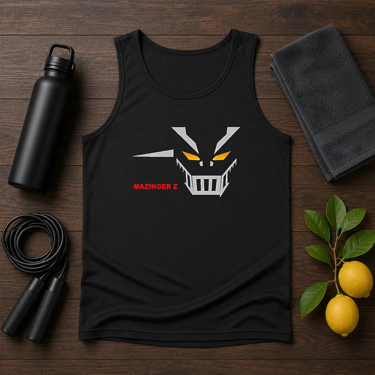 Awesome Mazinger Z Robot Face Logo Tank Top