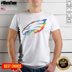 Awesome Philadelphia Eagles National Football League Rainbow Pride Logo shirt featuring vibrant colors and team spirit.