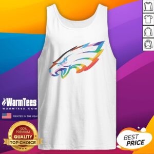 Awesome Philadelphia Eagles National Football League Rainbow Pride Logo tank top featuring vibrant colors and team spirit.