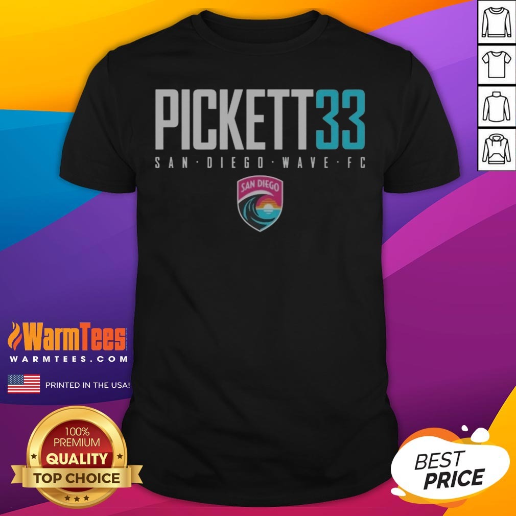 Awesome San Diego Wave FC Pickett 33 San Diego Wave FC Soccer League shirt on Classic Shirt Awesome San Diego Wave FC Pickett 33 San Diego Wave FC Soccer League shirt shown as a classic shirt preview