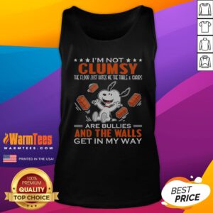 Awesome Snoopy I'M Not Clumsy The Floor Just Hates Me The Table And Chairs Tank Top