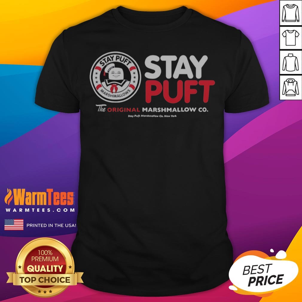 Awesome Stay Puft Marshmallows The Original Marshmallow Co New York Ghostbusters shirt on Classic Shirt Awesome Stay Puft Marshmallows The Original Marshmallow Co New York Ghostbusters shirt shown as a classic shirt preview
