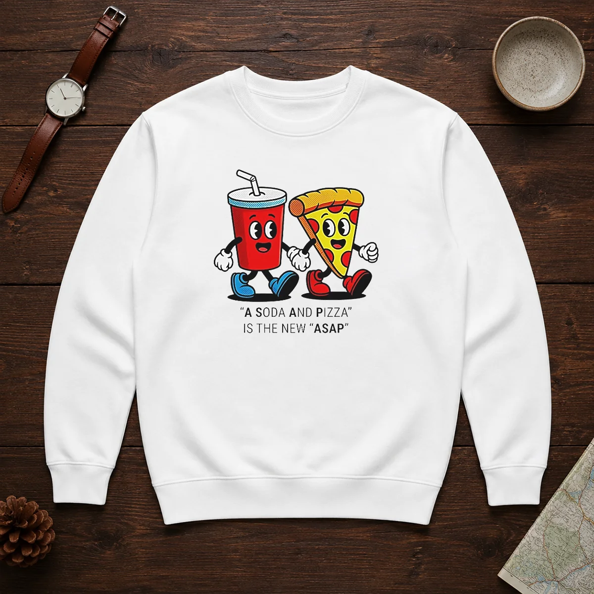 Funny A Soda And Pizza Is The New ASAP Sweater