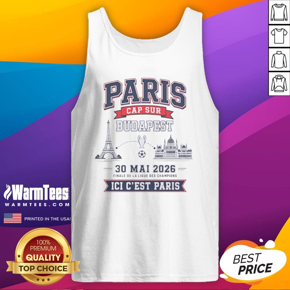 Funny Champions League Champion 30 ΜAi 2026 Finale De La Ligue Des Champions Ici C'Est Paris Shirt on Tank Top Funny Champions League Champion 30 ΜAi 2026 Finale De La Ligue Des Champions Ici C'Est Paris Shirt shown as a tank top preview