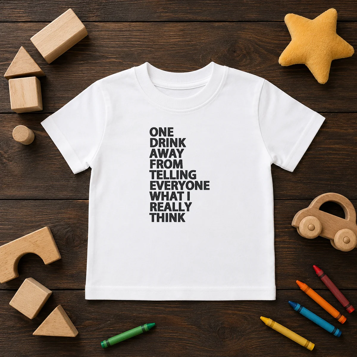Funny One Drink Away From Telling Everyone What I Really Think Kids T-Shirt