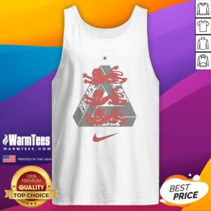 Funny Palace X England World Cup 2026 tank top featuring vibrant colors and unique graphics.