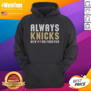 Good Always Knicks New York Forever New York Knicks Hoodie in navy blue with bold team logo on front