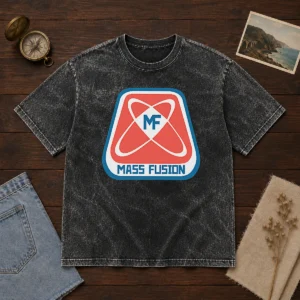 Good Mass Fusion Washed T Shirt in a soft, faded fabric with a classic crew neck and short sleeves