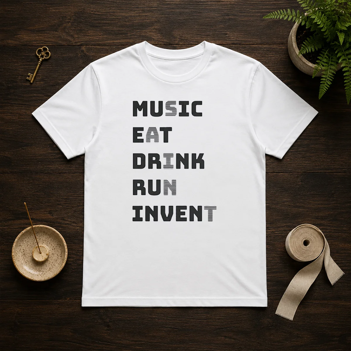 Good Music Eat Drink Run Invent Shirt Good Music Eat Drink Run Invent Shirt