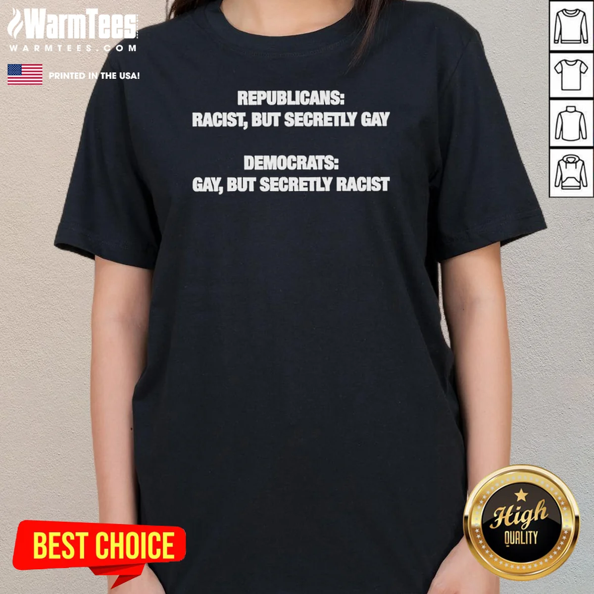Good Political Satire Republicans Racist But Ladies Shirt Good Political Satire Republicans Racist But Ladies Shirt