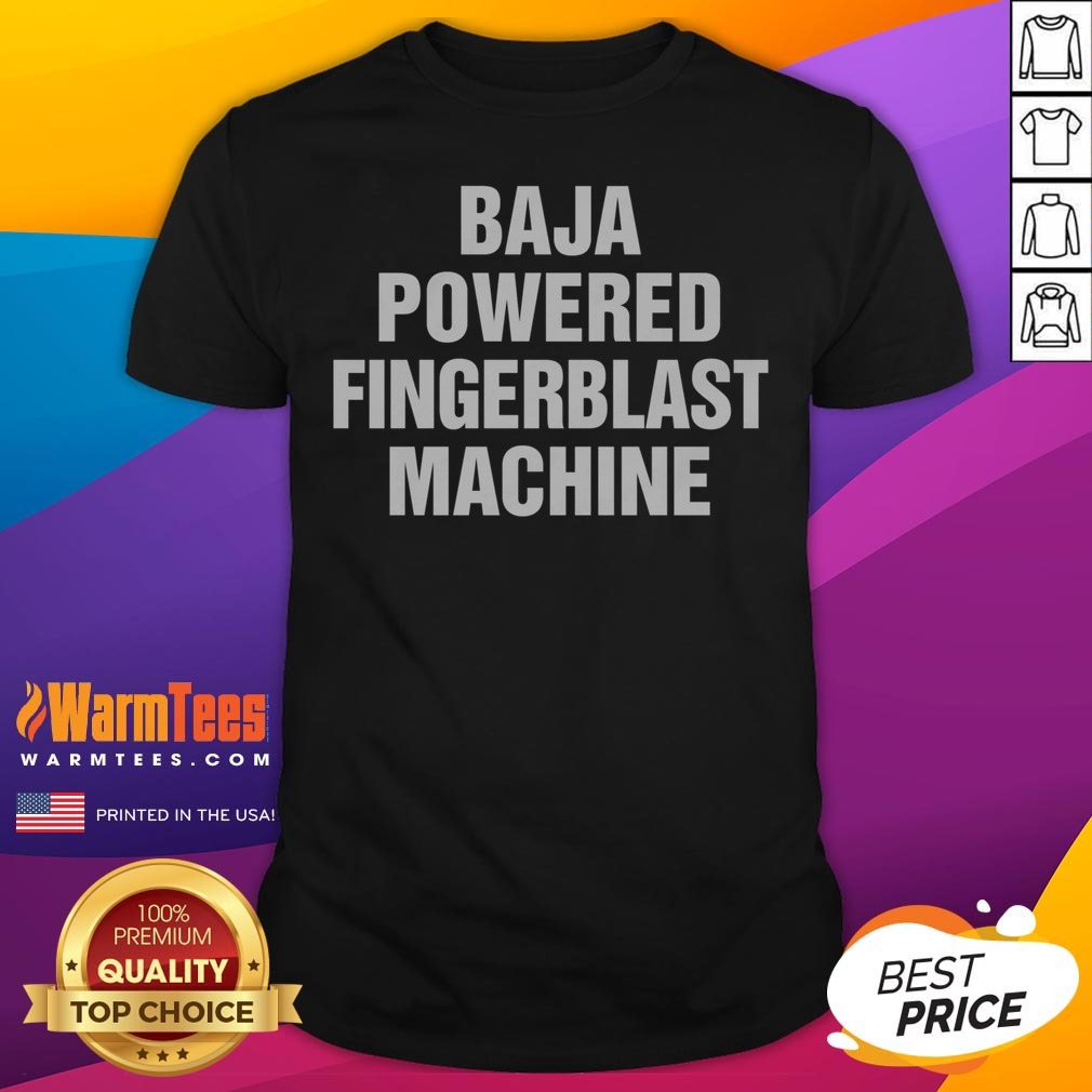Hot Baja Powered Fingerblast Machine Shirt on Classic Shirt Hot Baja Powered Fingerblast Machine Shirt shown as a classic shirt preview