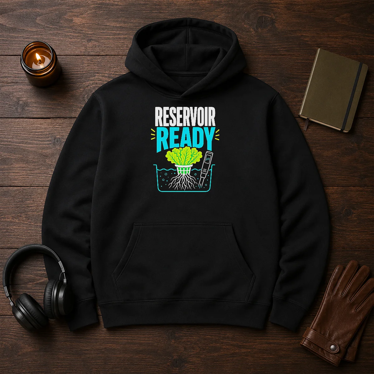 Hot Reservoir Ready Hydroponic Lettuce Hoodie