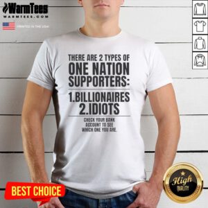 Hot There Are 2 Types Of One Nation Supporters Billionaires Or Idiots Check Your