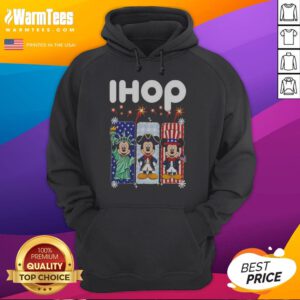 Ihop Mickey Mouse Statue Of Liberty Patriot Independence Day hoodie on hoodie