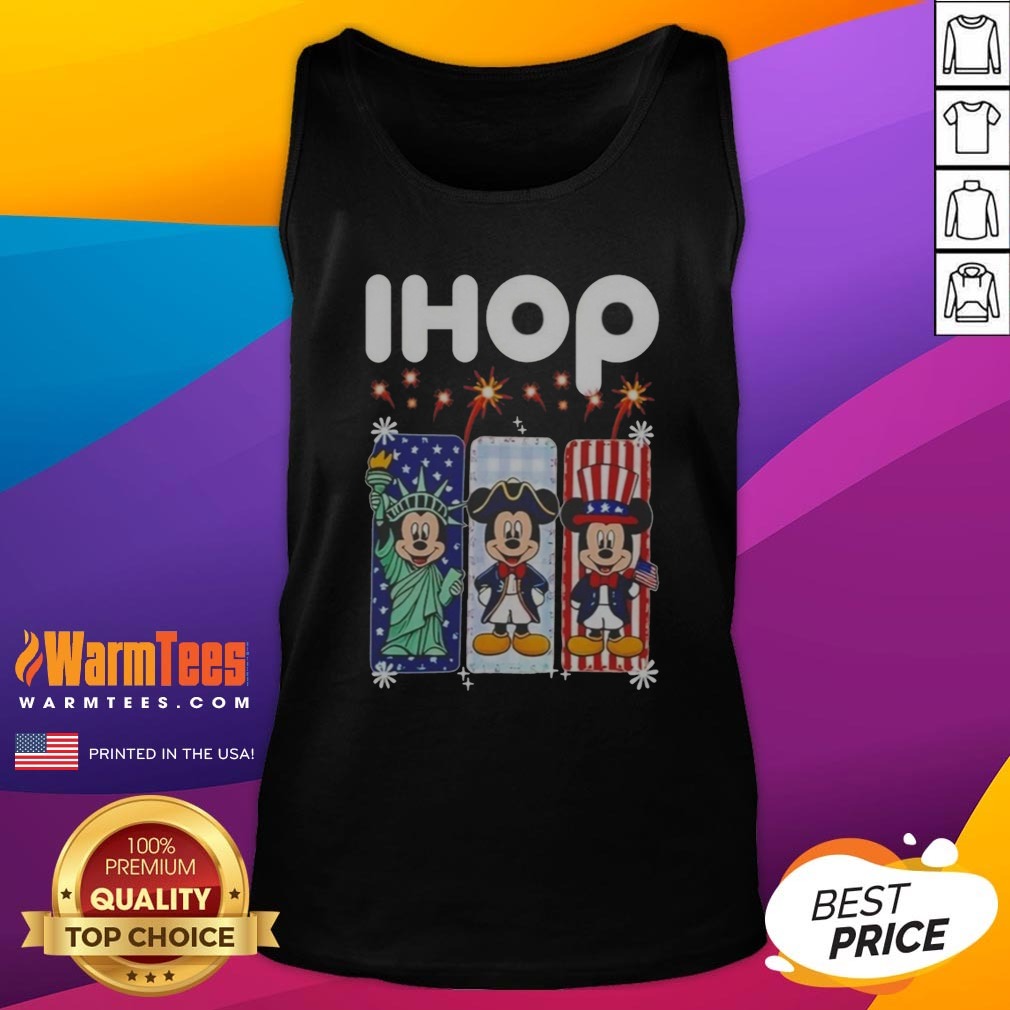 Ihop Mickey Mouse Statue Of Liberty Patriot Independence Day shirt on Tank Top Ihop Mickey Mouse Statue Of Liberty Patriot Independence Day shirt shown as a tank top preview