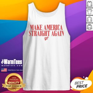 Nice Make America Straight Again Male And Female Gender Symbol Political tank top displayed on a neutral background