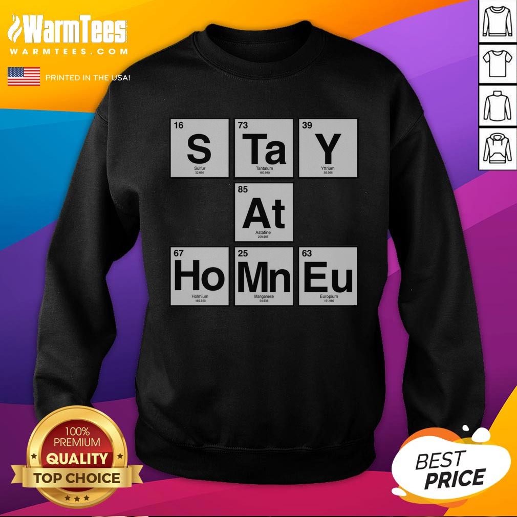 Nice Periodic Stay At Home Shirt on Sweatshirt Nice Periodic Stay At Home Shirt shown as a sweatshirt preview