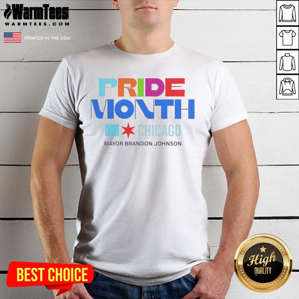 Nice Pride Month Chicago Mayor Brandon Johnson shirt on Classic Shirt Nice Pride Month Chicago Mayor Brandon Johnson shirt shown as a classic shirt preview