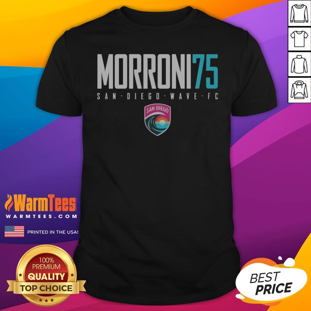 Nice San Diego Wave FC Morroni 75 San Diego Wave FC Soccer Team Shirt on Classic Shirt Nice San Diego Wave FC Morroni 75 San Diego Wave FC Soccer Team Shirt shown as a classic shirt preview