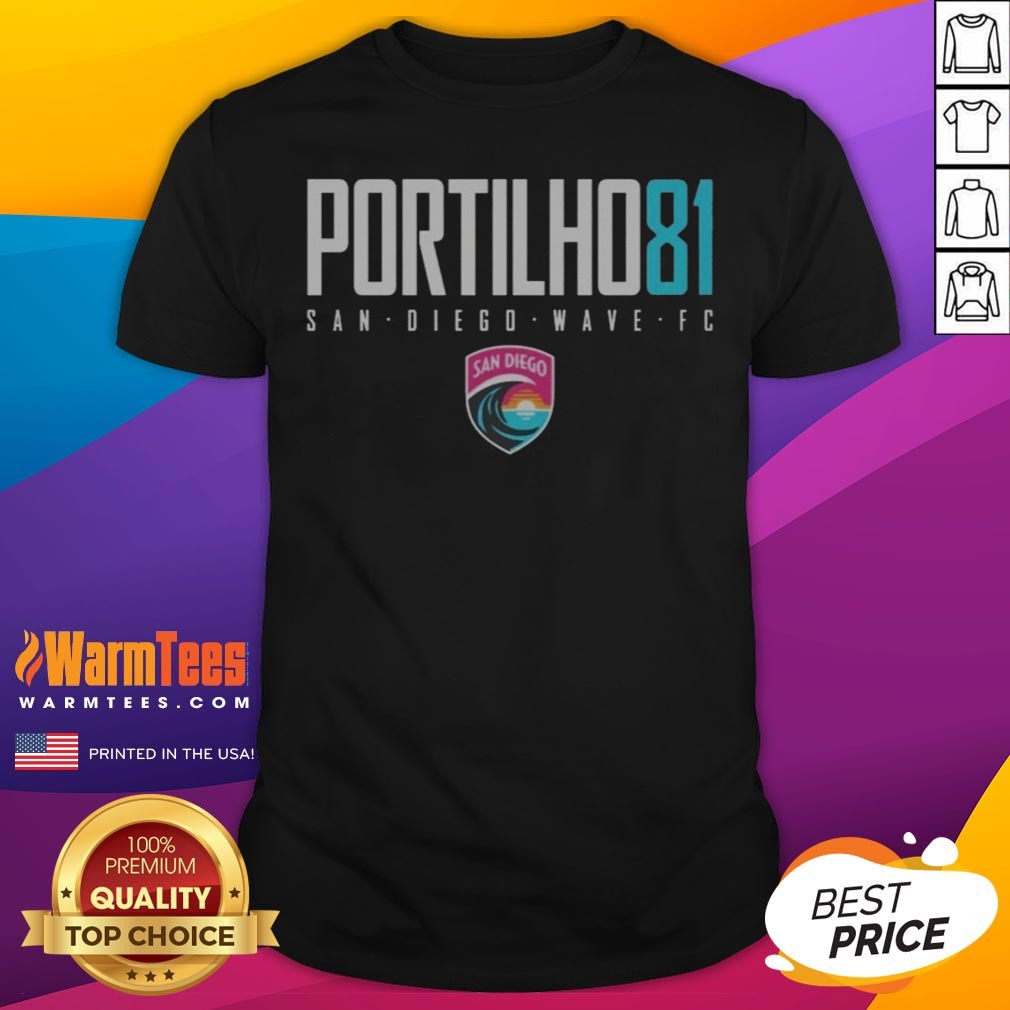 Nice San Diego Wave FC Portilho 81 San Diego Wave FC Sports Apparel shirt on Classic Shirt Nice San Diego Wave FC Portilho 81 San Diego Wave FC Sports Apparel shirt shown as a classic shirt preview