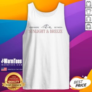 Nice Somewhere Between Sunlight And Breeze Wave Ocean Beach Summer Coastal Travel tank top showcasing coastal vibes