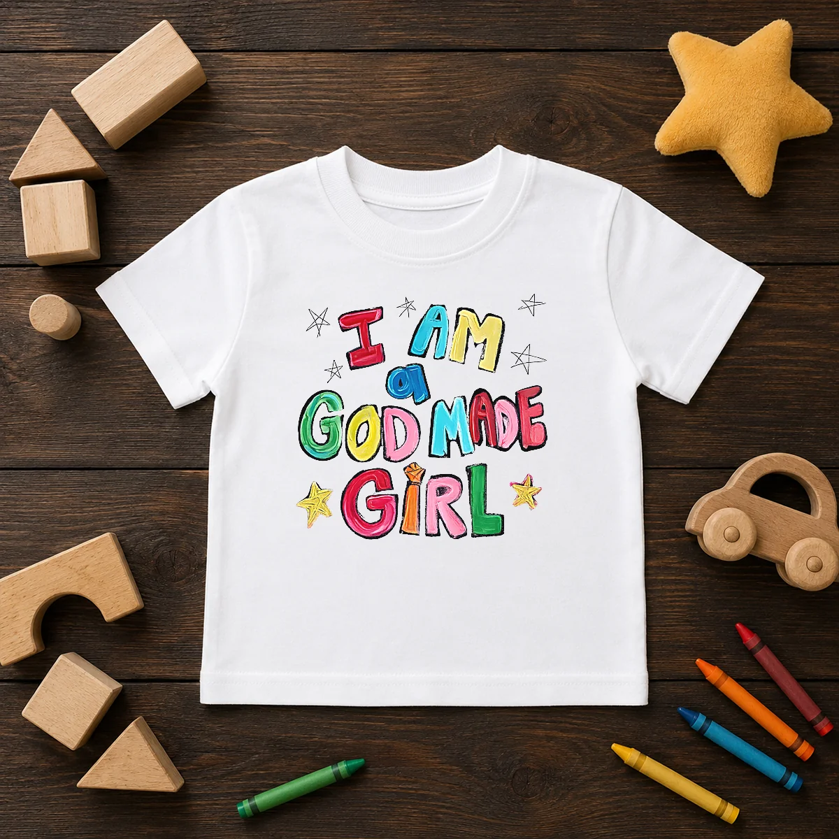 Official I Am A God Made Girl Kids T-Shirt