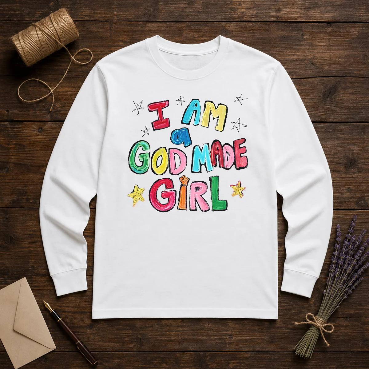 Official I Am A God Made Girl Long Sleeve Shirt