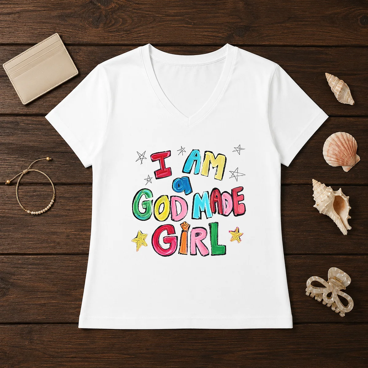 Official I Am A God Made V-Neck Shirt Official I Am A God Made V-Neck Shirt