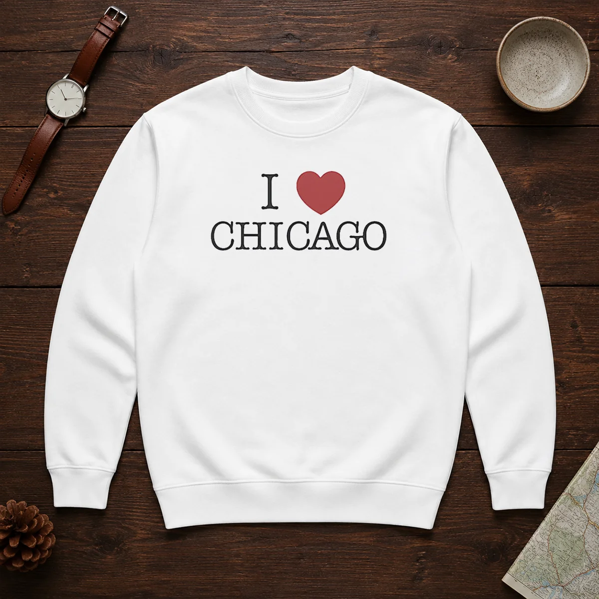 Official I Love Chicago Heart Sweater