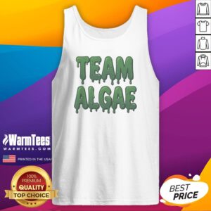 Official Team Algae Slimy Green Drip Typography Humor Tank Top
