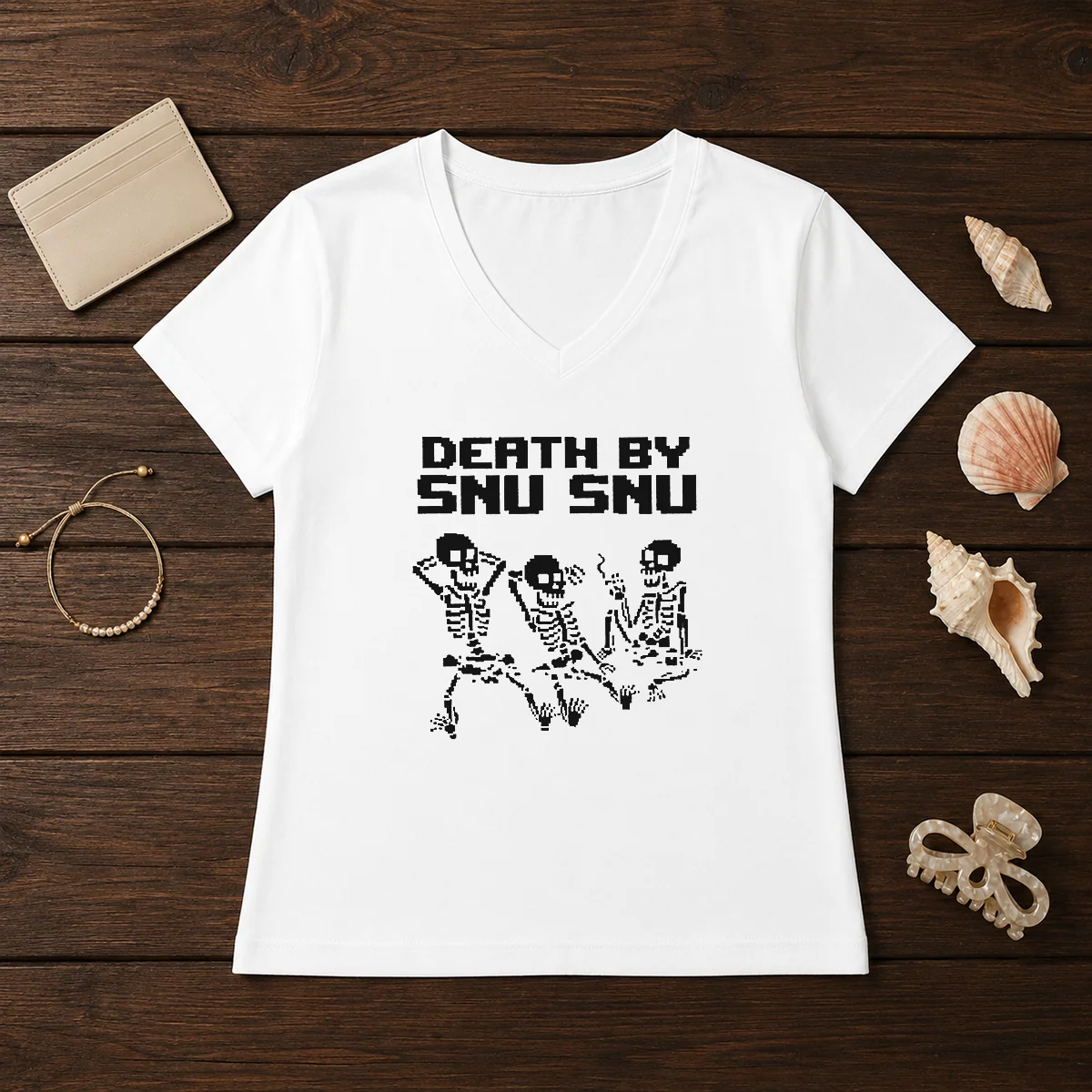 Original Death By Snu Snu V-Neck Shirt Original Death By Snu Snu V-Neck Shirt
